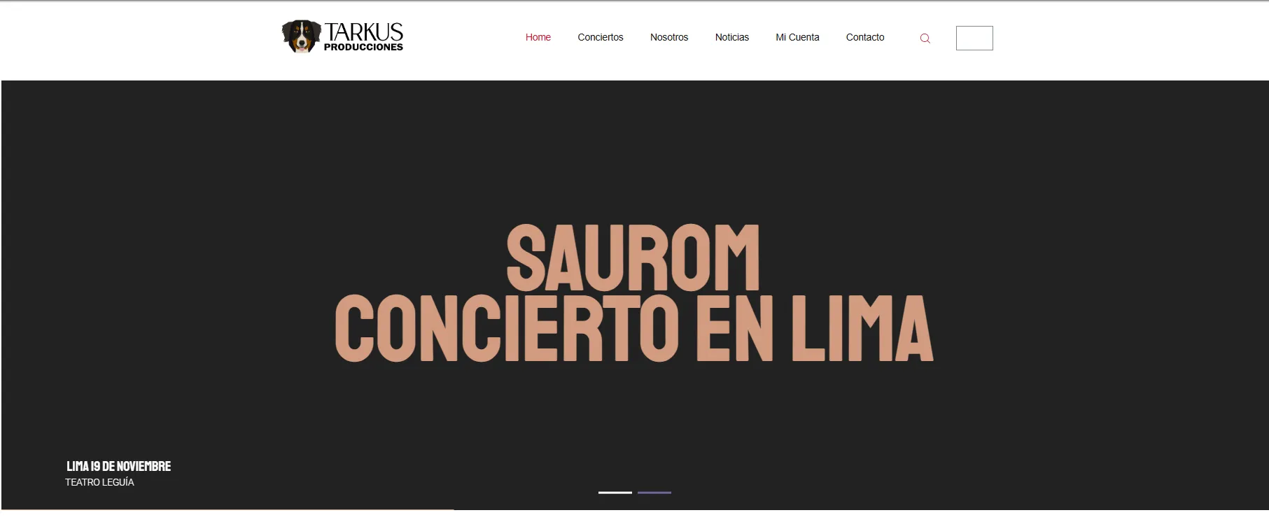 Tarkus Producciones — main view